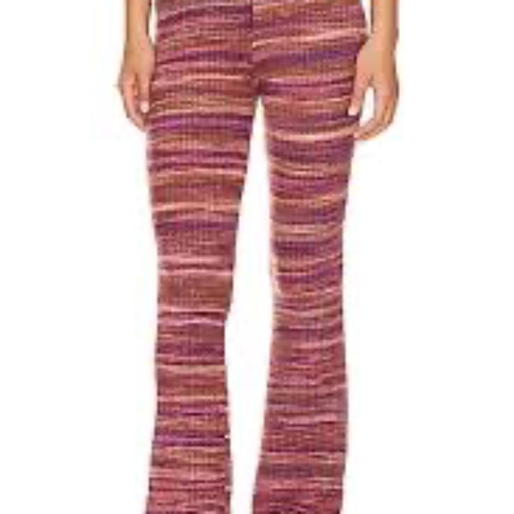 L*Space Sundown Space Dye Demi Yoga Flare Pant Large